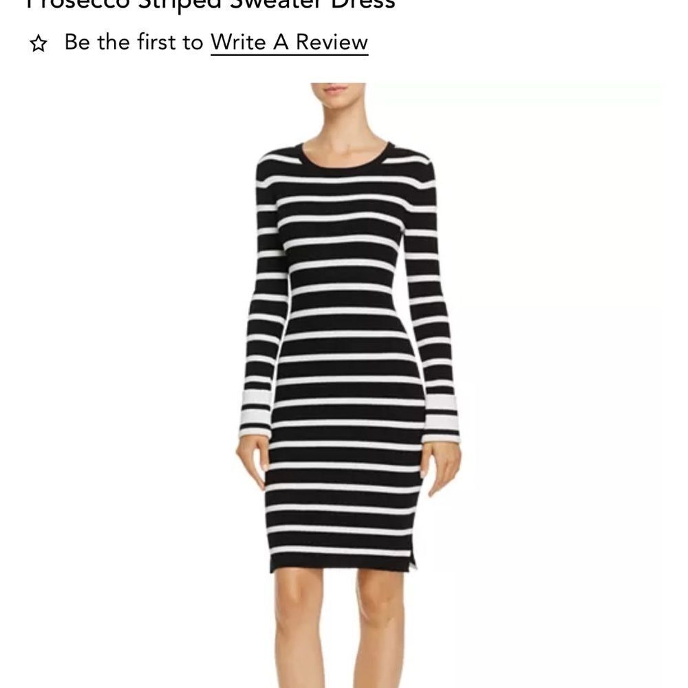 Theory Prosecco Striped Sweater Dress